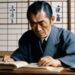 **

A montage showing a famous film director studying a script (perhaps a Kurosawa film) with Japanese language learning materials scattered around. The background subtly blends elements of classic Japanese cinema. Focus on dedication and the pursuit of understanding Japanese culture through film.

**