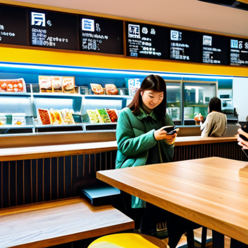 한글 맞춤법 변화 과정 - **

A diverse group of young people in a modern Tokyo cafe, dressed in casual, modest clothing. Some...