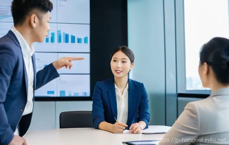 한글과 국제 교류 협력 - A vibrant image featuring a young woman in her early twenties, with a radiant and joyful expression,...