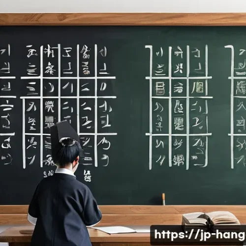 한글과 타 언어 비교 연구 - A detailed educational illustration showing a side-by-side comparison of Korean and Japanese verb co...