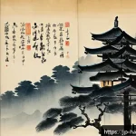 한글 서체의 발전사 - A traditional Korean calligraphy scene featuring an elegant brush and ink set on textured hanji pape...